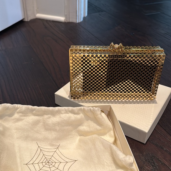 SOLD! Charlotte Olympia Gold Clutch Bag - Picture 7 of 7